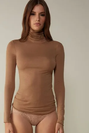intimissimi Ultralehká Halenka se Stojáčkem z Modalu a Kašmíru Žena