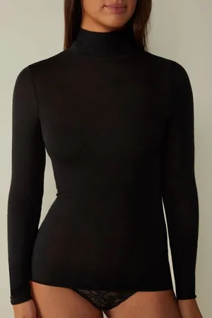 intimissimi Ultralehká Halenka se Stojáčkem z Modalu a Kašmíru Žena