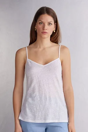 intimissimi Lněný Top s Výstřihem do V Žena