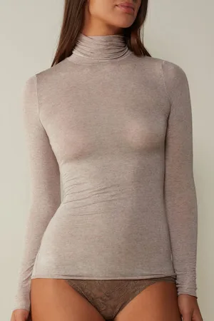 intimissimi Ultralehká Halenka se Stojáčkem z Modalu a Kašmíru Žena