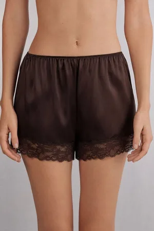 intimissimi Hedvábné Šortky s Krajkou Žena