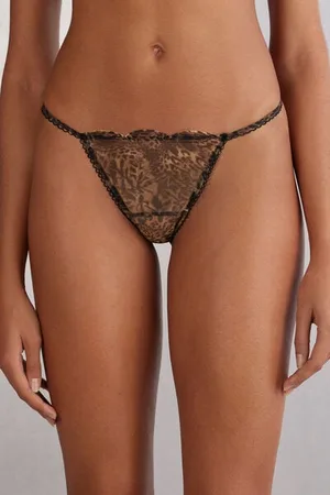 intimissimi Pásková Tanga se Zvířecím Potiskem Always Glamorous Žena
