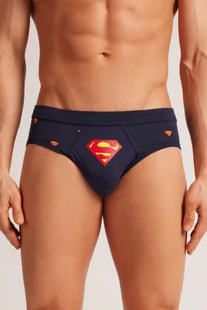 intimissimi Slipy z Bavlny Superior s Potiskem DC Comics Superman Člověk