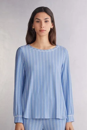 intimissimi Modalový Top s Lodičkovým Výstřihem Oxford Stripes Žena