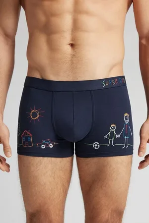 intimissimi Boxerky z Bavlny Superior s Potiskem Super Dad Člověk