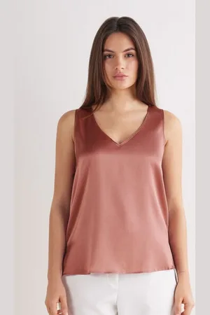 intimissimi Hedvábné Tílko s Výstřihem do V Žena