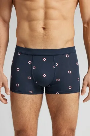intimissimi Boxerky z Bavlny Natural Fresh s Potiskem Záchranného Kruhu Člověk