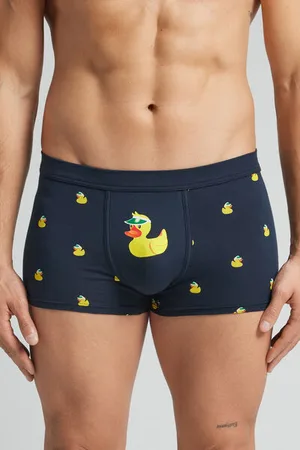 intimissimi Boxerky z Bavlny Natural Fresh s Potiskem Kachniček Člověk