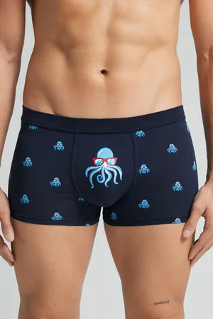 intimissimi Boxerky z Bavlny Natural Fresh s Potiskem Chobotnice Člověk