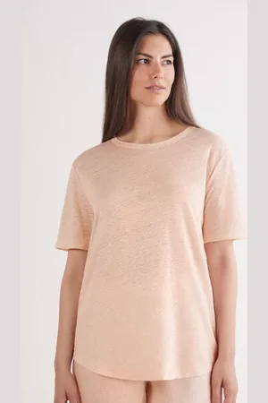 intimissimi Lněný Top s Krátkým Rukávem Žena