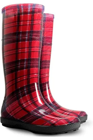 Demar HAWAI LADY PRINT 0076AD Holínky červená kostka 41