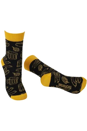 Bennon KY Beer Socks black/yellow Ponožky 45-47 45-46