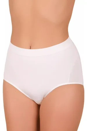 Hanna Style Dámské vyšší antibakteriální bezešvé kalhotky vzor 06-42 Barva/Velikost: bílá / XS/S