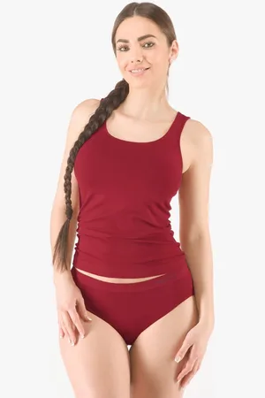 Gina Dámská košilka (tílko) prodloužená 08021P Barva/Velikost: brandy / XL/XXL