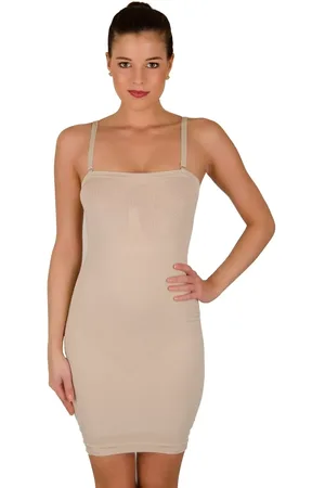 Hanna Style Dámská bezešvá stahující antibakteriální spodnička 06-722 Barva/Velikost: tělová / S/M