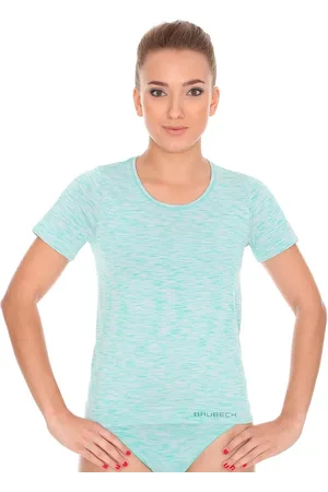 Brubeck Dámské tričko SS11570 Barva/Velikost: zelená mint / S/M