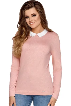 Babell Dámská halenka Shirley se vzorem melíru Barva/Velikost: růžová (pink) / S/M
