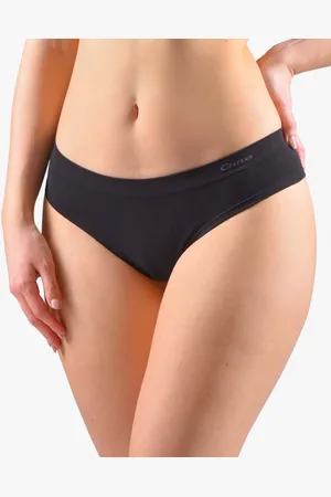 Gina Výhodné balení 5 kusů - Boková francouzská tanga 04006P Barva/Velikost: černá / M/L