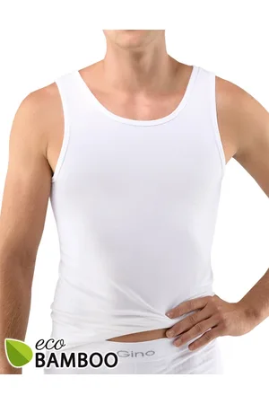 Gina Výhodné balení 5 kusů - Bambusový nátělník 58008P Barva/Velikost: bílá / L/XL