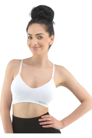 Gina Podprsenka sportovní s vycpávkami 07020P Barva/Velikost: bílá / L/XL