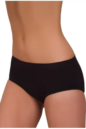 Hanna Style Dámské vyšší bezešvé kalhotky vzor 06-23 Barva/Velikost: černá / S/M