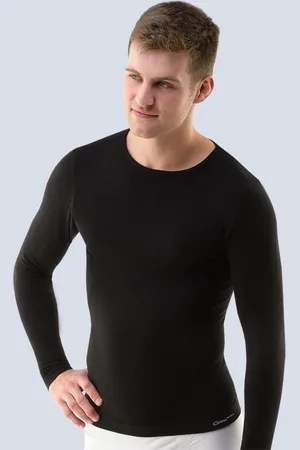 Gina Triko dlouhý rukáv - bezešvé 58004P Barva/Velikost: černá / L/XL