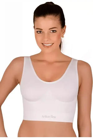 Hanna Style Dámská bezešvá tvarující podprsenka 06-10 Barva/Velikost: bílá / XS/S