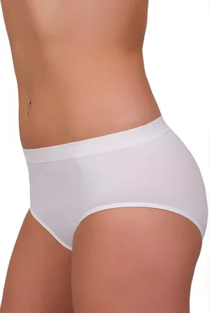 Hanna Style Dámské vyšší bezešvé kalhotky vzor 06-23 Barva/Velikost: bílá / S/M