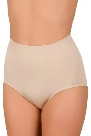 Hanna Style Dámské vyšší antibakteriální bezešvé kalhotky vzor 06-42 Barva/Velikost: tělová / XS/S