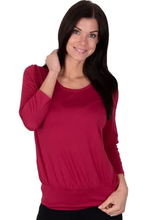 Babell Dámské jednobarevné tričko Chelsea Barva/Velikost: bordo (vínová) / XS/S