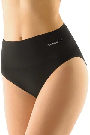 Gina Výhodné balení 5 kusů - Klasické bambusové kalhotky 00039P Barva/Velikost: černá / L/XL