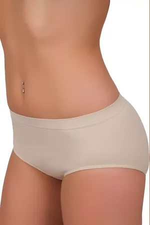 Hanna Style Dámské vyšší bezešvé kalhotky vzor 06-23 Barva/Velikost: tělová / S/M
