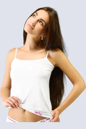 Gina Výhodné balení 5 kusů - Dámská košilka Bambus 08019P Barva/Velikost: bílá, višňová / L/XL