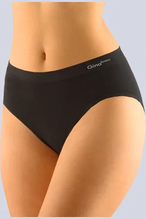 Gina Výhodné balení 5 kusů - Kalhotky bambusové klasik 00019P Barva/Velikost: černá / L/XL
