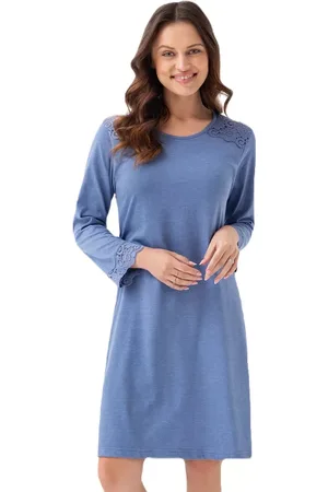 Luna Dámská noční košile 163/41 Barva/Velikost: modrá / XL