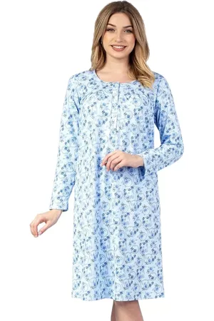 Regina Andrew Dámská noční košile 011/42 Barva/Velikost: modrá / 3XL