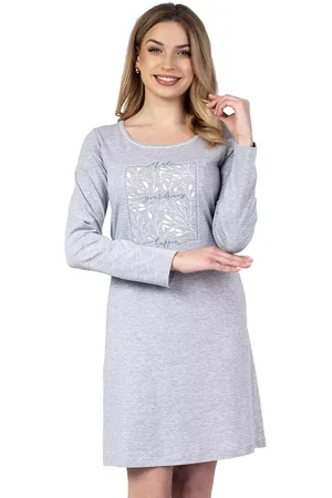 Regina Andrew Dámská noční košile 136/42 Barva/Velikost: šedá melír / 3XL