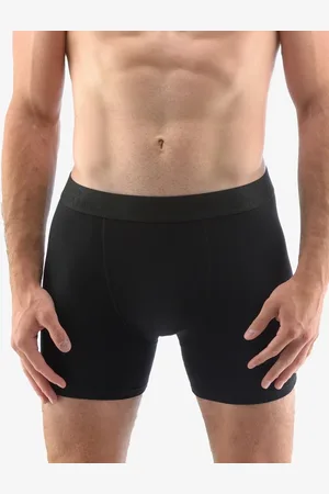 Gina Výhodné balení 5 kusů - Boxerky s delší nohavičkou 74160P Barva/Velikost: černá / M/L