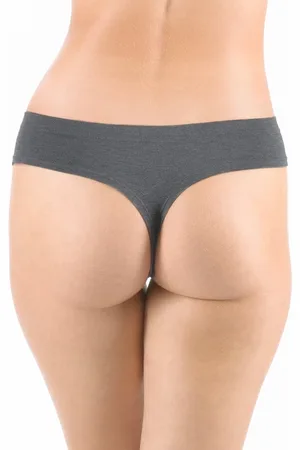Gina Výhodné balení 5 kusů - Tanga francouzská 04031P Barva/Velikost: šedá, bílá / L/XL