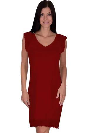 Babella Dámská noční košile Naomi bordo Barva/Velikost: bordo (vínová) / S