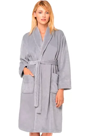 ENVIE Dámský soft župan Callisto Grey Barva/Velikost: šedá / L/XL