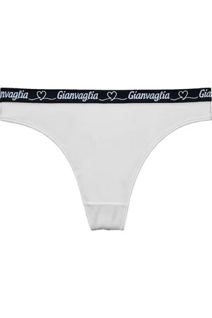 Gianvaglia Dámská tanga 820 se srdíčky II. jakost - barva Barva/Velikost: bílá / L/XL