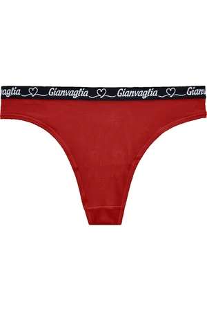 Gianvaglia Dámská tanga 820 se srdíčky Barva/Velikost: červená / L/XL