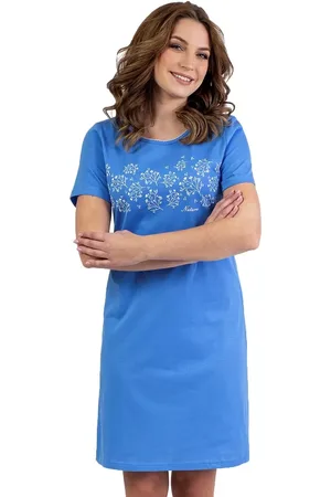 Regina Andrew Dámská noční košile 148/52 Barva/Velikost: modrá / L