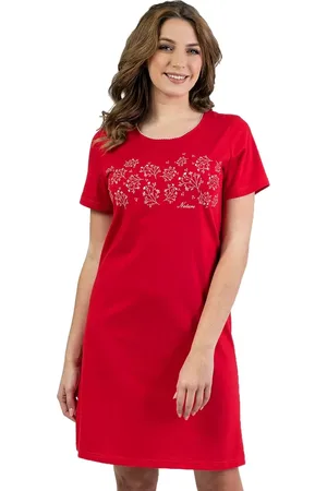 Regina Andrew Dámská noční košile 148/51 Barva/Velikost: červená tmavá / 3XL