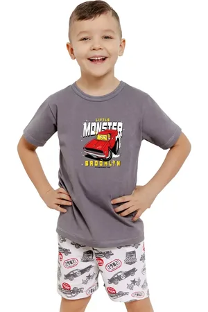 Taro Chlapecké pyžamo Mateo 3408/3409 – Pohodlí pro klidný spánek! Barva/Velikost: šedá / 122