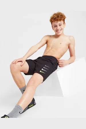 Nike Swim Šortky Stacked Swoosh Swim Blk