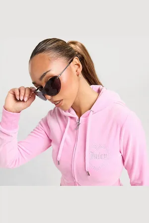 Juicy Couture Mikina Rozepínací S Kapucí Dmnt Pnk