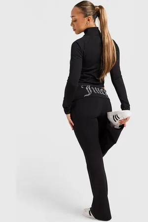 Juicy Couture Kalhoty Dmnt Fold Over Pant Blk