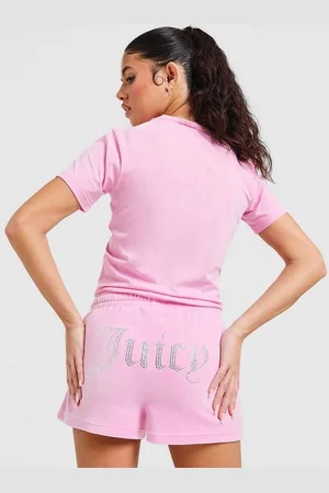 Juicy Couture Šortky Dmnt Heart Logo Sht Pink